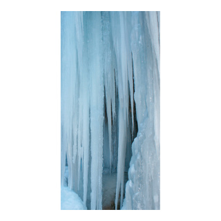 Banner "Ice Wall" fabric - Material:  - Color: white - Size: 180x90cm