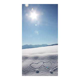 Banner "Winter Love" paper - Material:  - Color: white - Size: 180x90cm