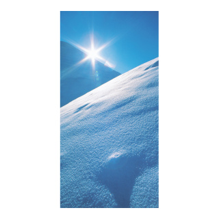 Motif imprimé "Soleil dhiver" papier  Color: blanc/bleu Size: 180x90cm