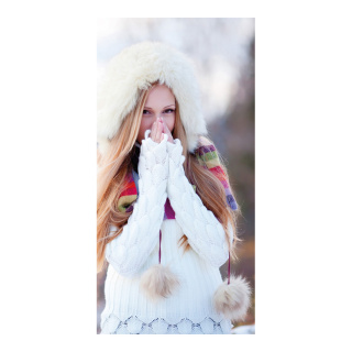 Banner "Wintergirl" fabric - Material:  - Color: multicoloured - Size: 180x90cm
