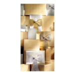 Banner "Golden Gift Boxes" paper - Material:  -...