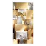 Banner "Golden Gift Boxes" fabric - Material:...