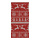 Banner "Knitting Pattern" paper - Material:  - Color: red/white - Size: 180x90cm