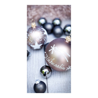 Banner "Christmas Balls" paper - Material:  - Color: grey - Size: 180x90cm