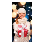 Banner "Girl with gift" paper - Material:  -...