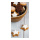 Banner "Star-shaped cinnamon biscuit" fabric - Material:  - Color: brown/white - Size: 180x90cm