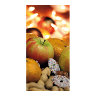 Banner "Plate of Christmas goodies" paper - Material:  - Color: multicoloured - Size: 180x90cm