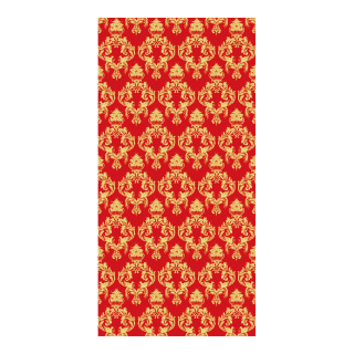 Banner "Ornament" paper - Material:  - Color: red/gold - Size: 180x90cm