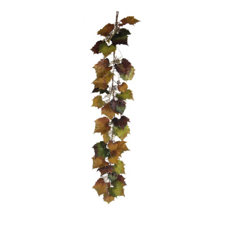 Weinlaubgirlande dekoriert     Groesse:170cm    Farbe:grün/natur