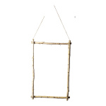Display "Wooden Frame" with hanger and 3 hooks...
