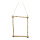 Display "Wooden Frame" with hanger and 3 hooks - Material:  - Color: natural-coloured - Size: 60x45cm
