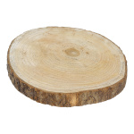 Wooden slice,  4,5cm thick, Size:;Ø 34cm, Color:brown