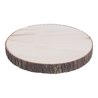 Baumscheibe Holz mit Schaumstoffüberzug     Groesse:H: 2cm, Ø20cm    Farbe:braun