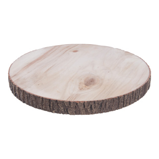 Baumscheibe Holz mit Schaumstoffüberzug Abmessung: H: 2,5cm, Ø25cm Farbe: braun