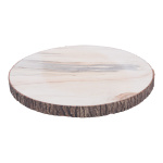 Wood bark wood covered with foam H: 2,5cm, Ø30cm Color:...