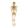 Skelett mit Hänger, beweglich, aus Kunststoff, Größe: 165cm Farbe: gold