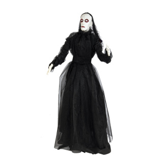 Ghost standing with light effects - Material:  - Color: black - Size: 167cm