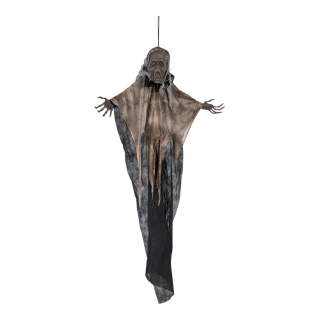 Scary figure with hanger - Material:  - Color: black/grey - Size: 100cm