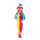Horror clown with hanger with light and sound effects - Material:  - Color: multicoloured - Size: 150cm