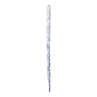 Eiszapfen mit Hänger Abmessung: 60x2,5cm Farbe: klar/silber