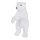 Eisbär, stehend Styropor & Holzfaser     Groesse:40cm    Farbe:weiß