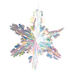 Ice crystal foldable with hanger - Material: holographic...