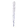 Icicle with hanger - Material:  - Color: clear/silver - Size: 20x2cm