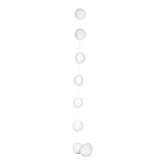 Snowball chain 9-fold - Material: fleece cloth with...