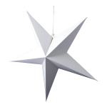 Folding star 5-pointed made of cardboard with hanger -...