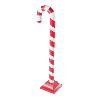 Candy stick with base made of metal - Material:  - Color: red/white - Size: 120x30cm