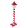 Street lamp with base made of metal with plastic panes - Material: without light - Color: red/white - Size: 120x30cm
