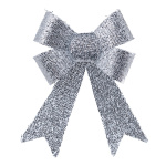 Bow with glitter front side covered with tinsel -...