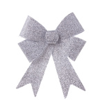 Bow with glitter front side covered with tinsel -...