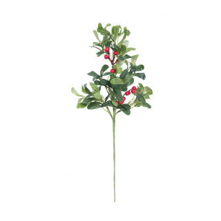 Mistletoe with berries - Material:  - Color: green/red - Size: 60x20cm