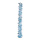 Foliensterngirlande »Deluxe« faltbar, mit Hänger     Groesse:270cm    Farbe:silber/blau
