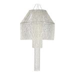 Chandelier  - Material: plastic - Color: clear/silver -...