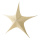 Textile star 5-pointed glittering foldable - Material: with zipper and hanger - Color: gold - Size: Ø 110cm