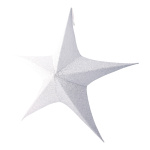 Textile star 5-pointed glittering foldable - Material:...