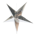 Folding star 5-pointed made of cardboard with hanger -...