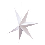 Folding star 7-pointed made of cardboard with hanger -...