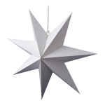 Folding star 7-pointed made of cardboard with hanger -...