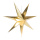 Folding star 7-pointed made of cardboard with hanger - Material:  - Color: gold - Size: Ø 90cm