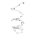 Wire garland with foil stars - Material:  - Color: silver...