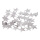 Foil stars for scattering 30 g in bag - Material:  - Color: silver - Size: 30mm