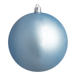 Boule de Noël bleu clair mat en plastique 12...