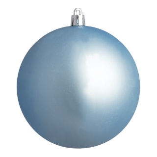Weihnachtskugel, hellblau matt      Groesse:Ø 8cm, 6 St./Blister   Info: SCHWER ENTFLAMMBAR