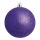 Boule de Noël violet avec gitter en plastique 6 pièces / blister Color: violet Size: Ø 8cm