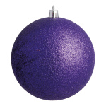 Weihnachtskugel, violett glitter  Abmessung: Ø 10cm