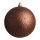 Boule de Noël brun avec gitter en plastique  Color: brun Size: Ø 10cm