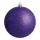 Boule de Noël violet avec gitter en plastique  Color: violet Size: Ø 14cm